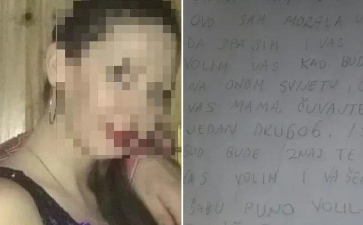 Mlada majka iz BiH objesila se i ostavila oproštajno pismo: Ovo sam morala uraditi da spasim i vas i sebe, halalite mami