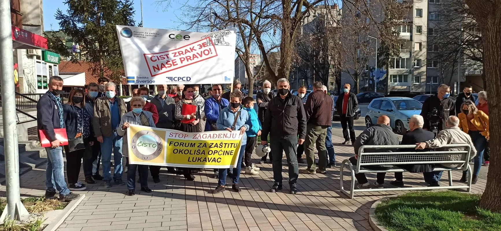 Održana druga protestna šetnja u Lukavcu zbog prekomjernog zagađenja zraka