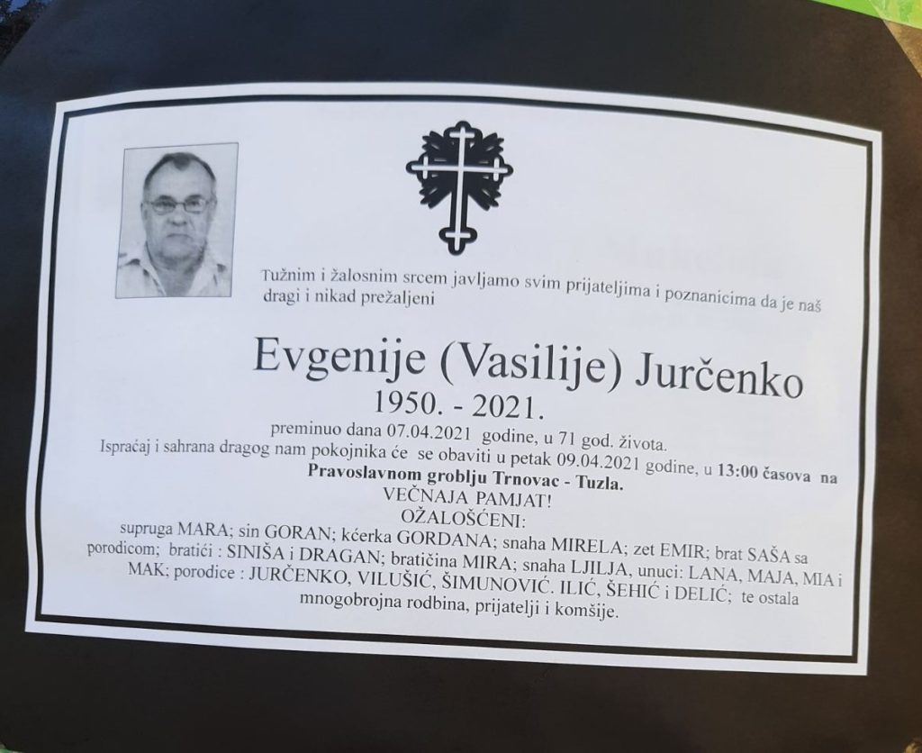 Preminuo je Evgenije Jurčenko