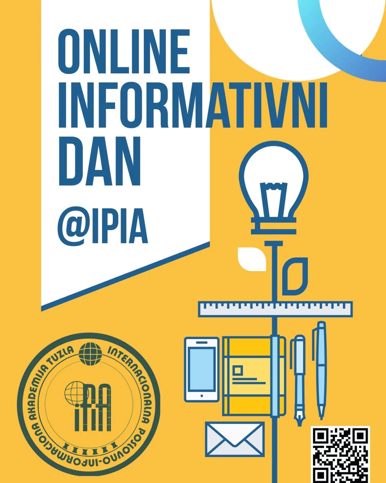 SREDNJOŠKOLCI OVO JE ZA VAS – IPI Akademija organizuje online informativni dan