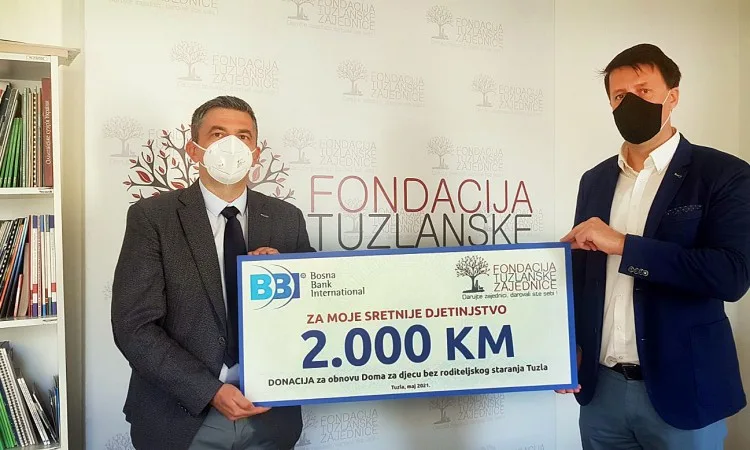 BBI banka donirala sredstva Domu za djecu bez roditeljskog staranja u Tuzli
