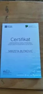 Certifikat za nastavnicu Mirzetu Butković