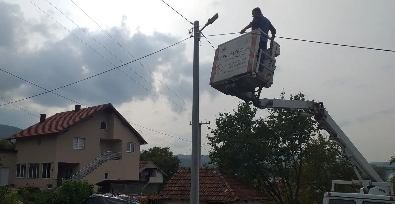 Završena sanacija ulične rasvjete u Mjesnoj zajednici Tupković