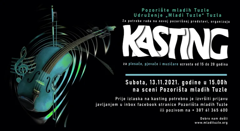 Pozorište mladih Tuzle: Kasting za plesače, pjevače i muzičare