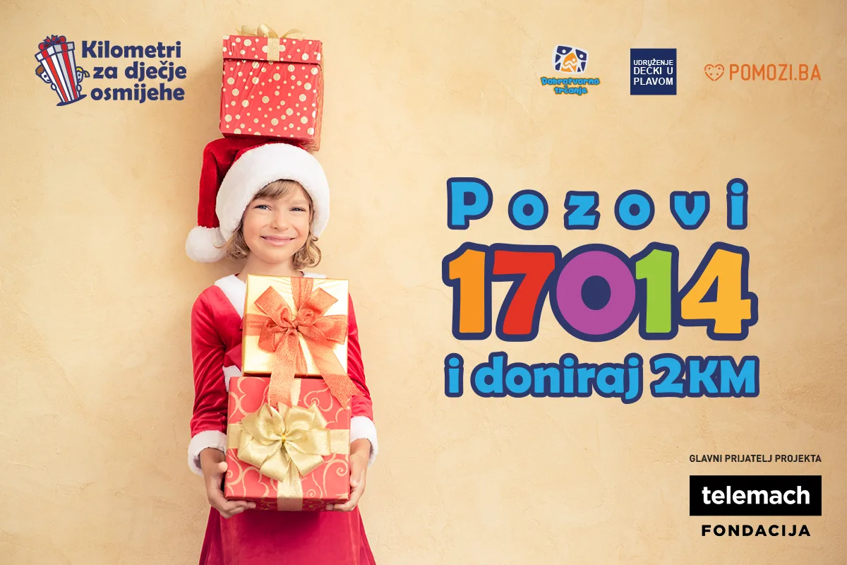 Projekat „Kilometri za dječije osmijehe“ podržala Telemach fondacija