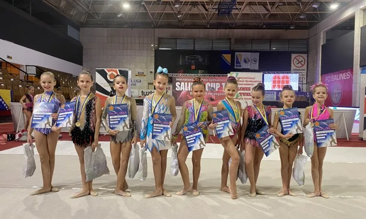 Ritmičarke tuzlanske Slobode osvojile 51 medalju na ‘Salines Cup 2021’