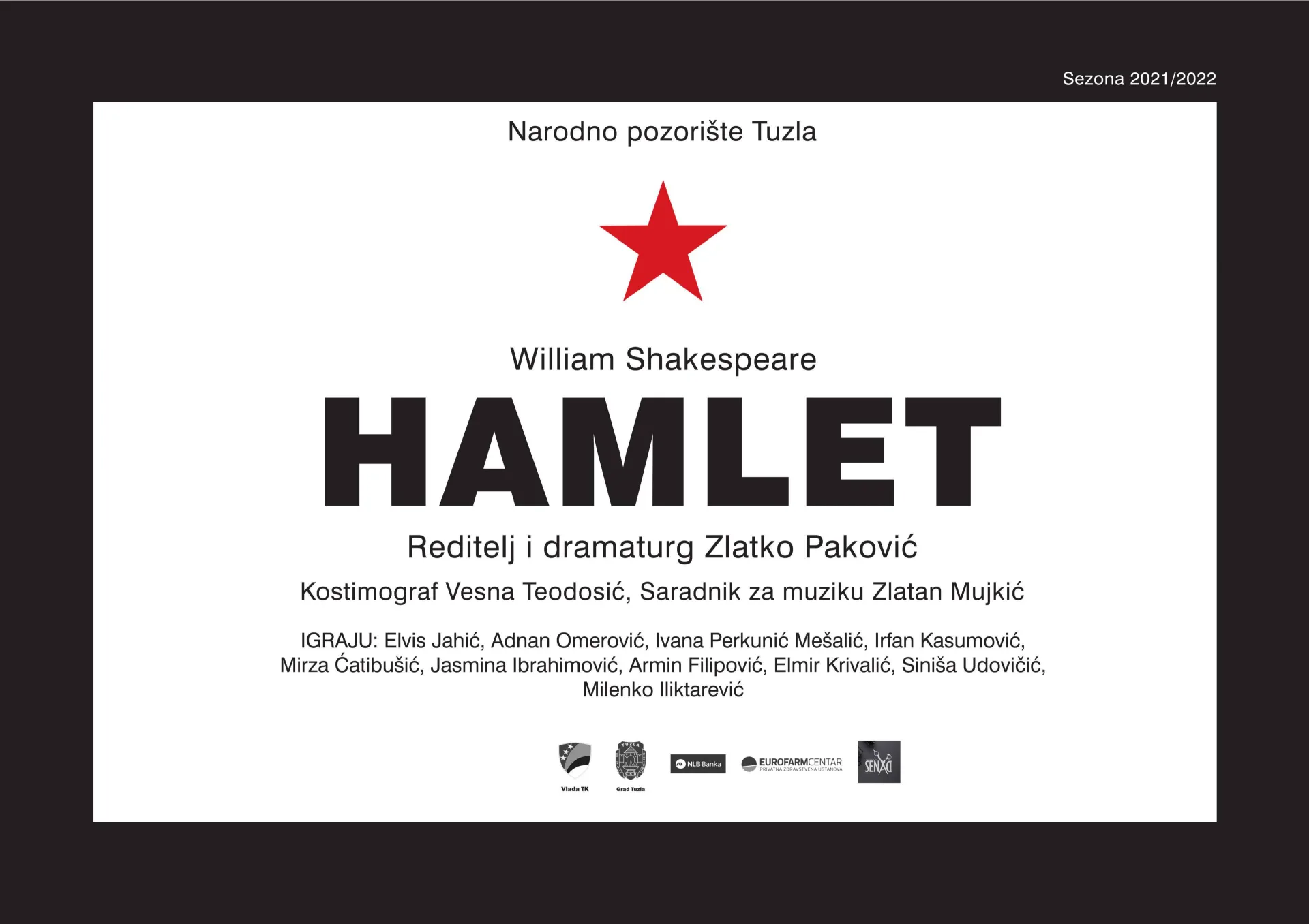 Hamlet i Kreketanje na daskama Narodnog pozorišta u Tuzli