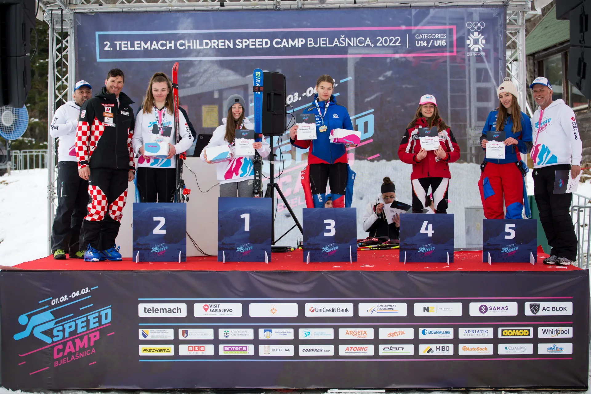 Na Bjelašnici završen međunarodni „Telemach Children Speed Camp 2022.“
