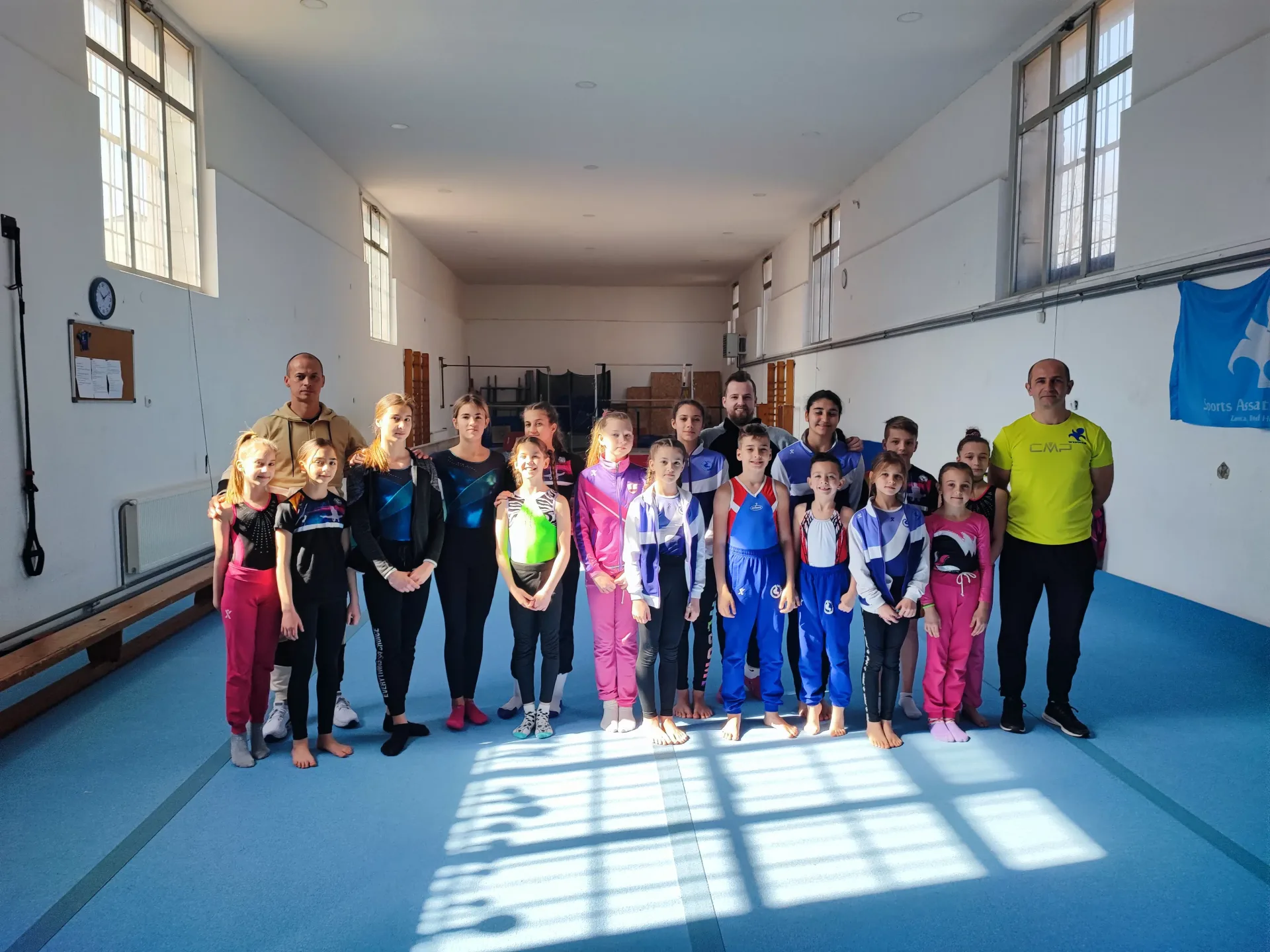 Članovi gimnastičkog kluba SALTO Tuzla na historijskom okupljanju reprezentacije BiH