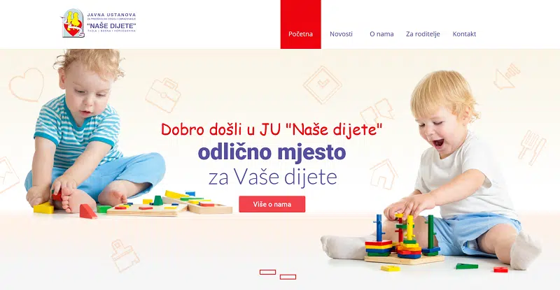 Naše dijete Tuzla: Javni konkurs za prijem u radni odnos više odgajatelja