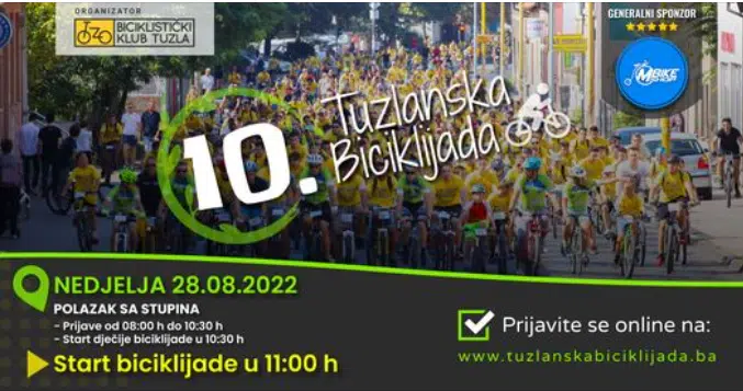 10. Tuzlanska biciklijada ponovo sa Stupina