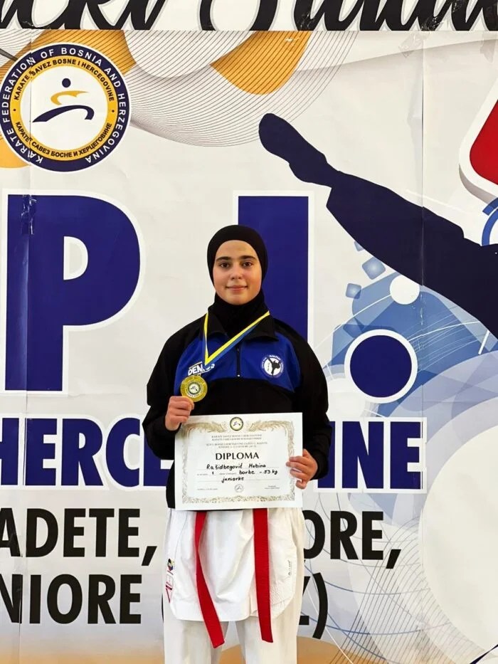 mubina rešidbegović osvojila prvo mjesto na karate turniru kupa bih – .