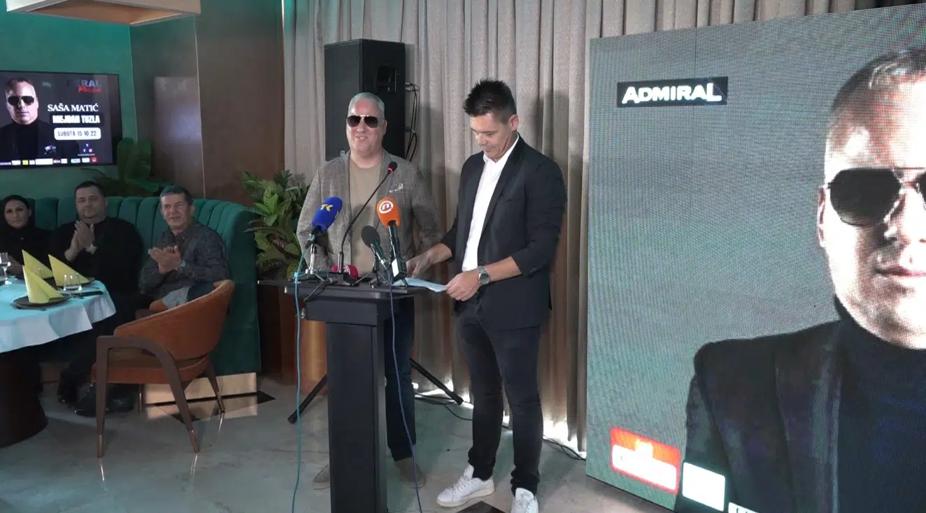 Poznati gosti na velikom koncertu Saše Matića 15. oktobra u Tuzli
