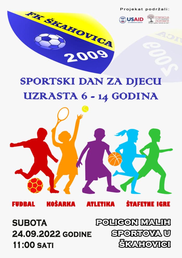 sportski dan za djecu od 6 do 14 godina