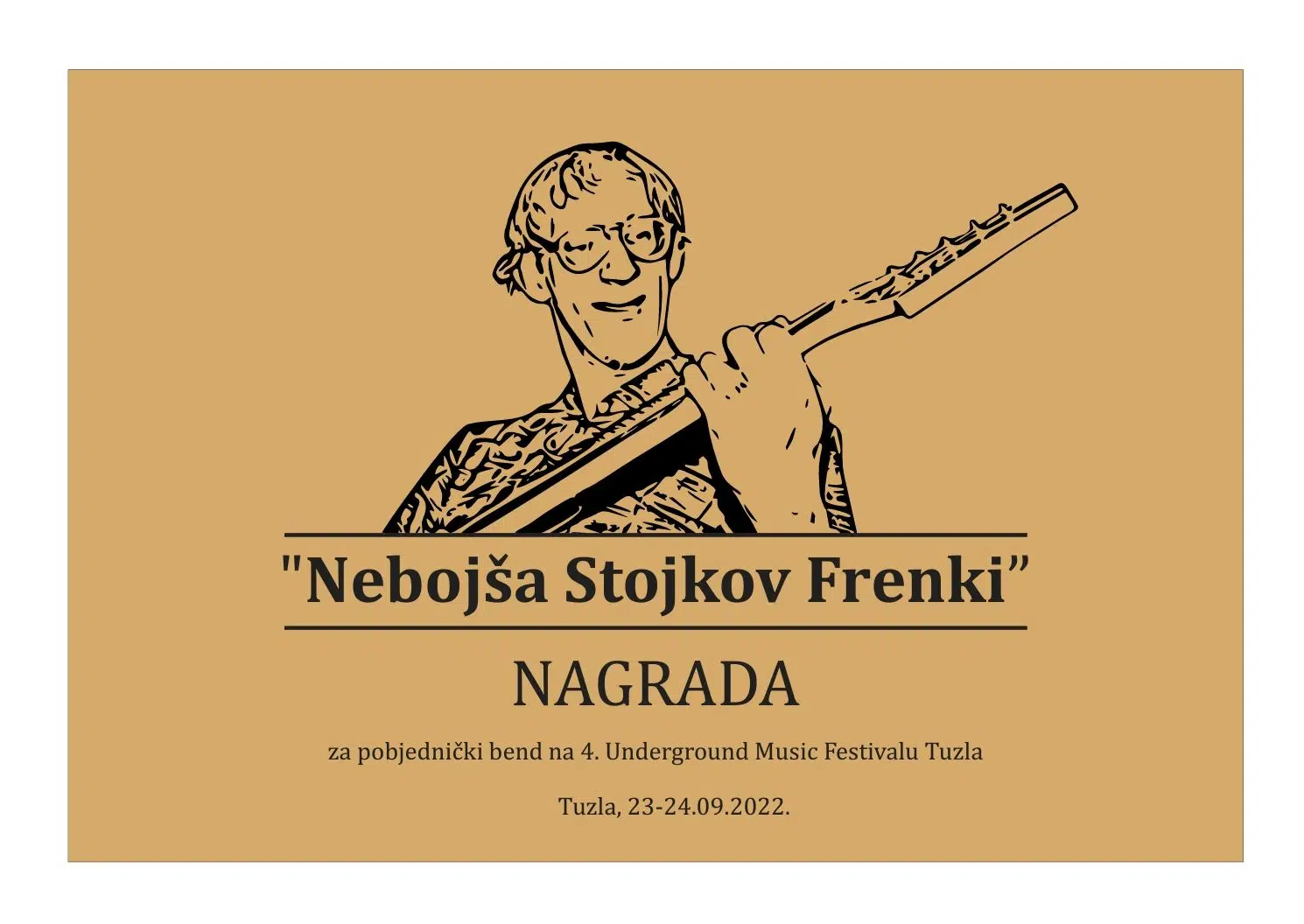 Nagrada za najbolji bend na Underground music festivalu u Tuzli nosit će ime Nebojša Stojkov Frenki