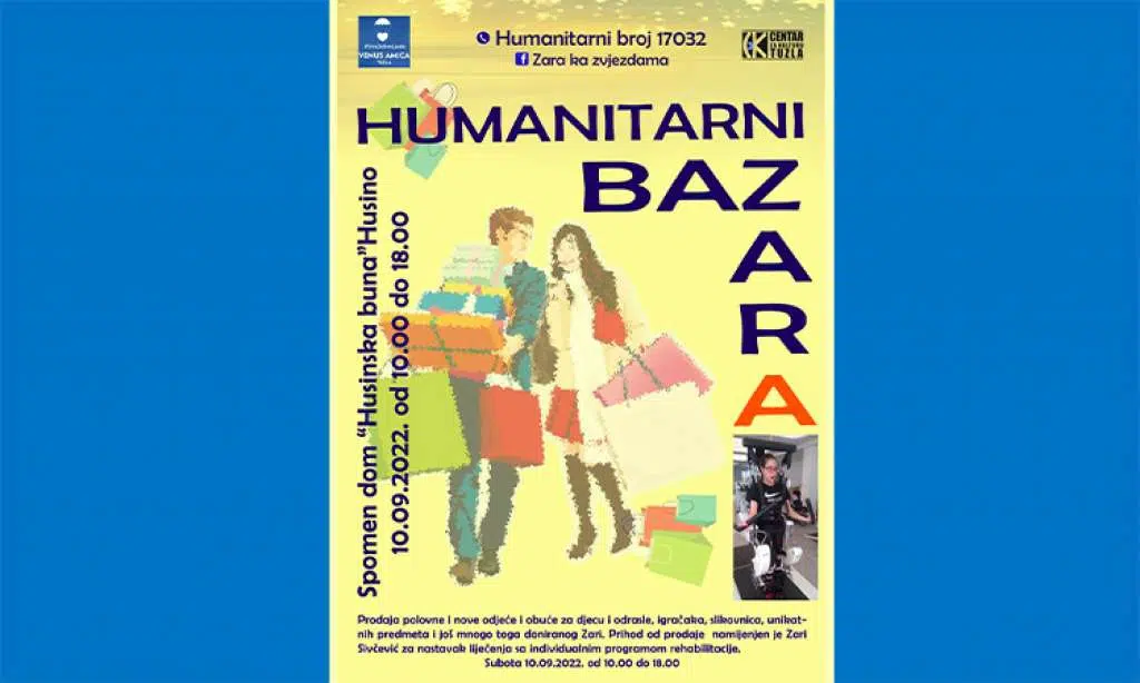 U Husinu kod Tuzle humanitarni bazar za nastavak liječenja djevojčice Zare Sivčević