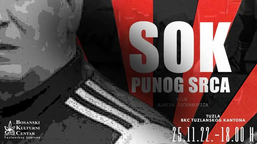 Premijera dokumentarnog filma “Sok punog srca” danas u tuzlanskom BKC-u
