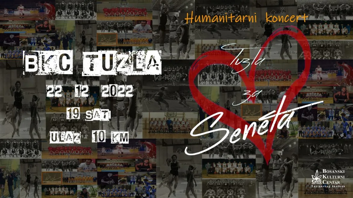 Humanitarni koncert “Tuzla za Seneta” 22. decembra u BKC TK u Tuzli