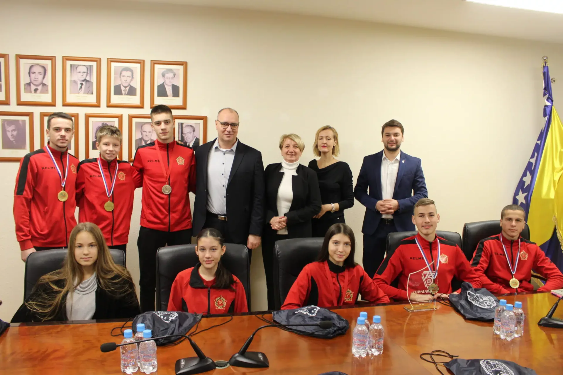 Prijem za Kadu Delić-Selimović i takmičare Atletskog kluba Sloboda Tehnograd