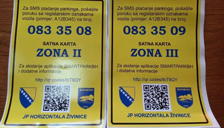 U Živinicama počela naplata parkinga i putem SMS poruka