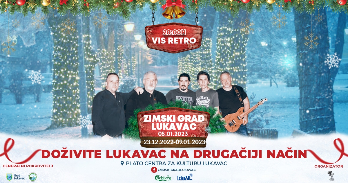 Zimski grad Lukavac – Zagrijavanje u zimskoj noći uz bend Vis Retro