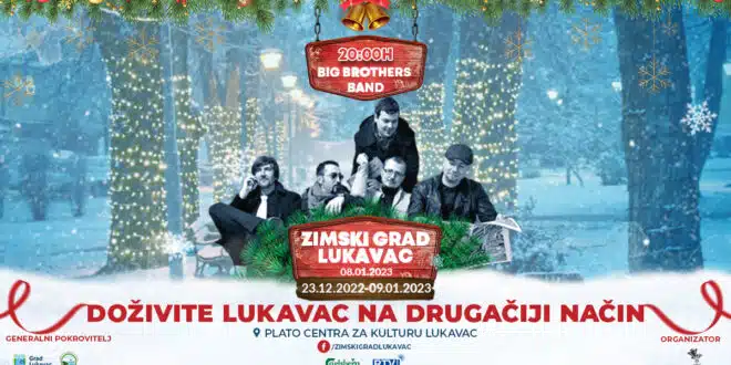 Big Brothers band koncertom zatvara muzički program Zimskog grada Lukavac