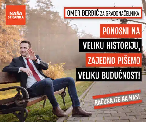 Foto/Omer Berbić: ‘Pravimo grad IT i poslovnih zona, ne zona sumraka! Vratit ćemo dječji smijeh na tuzlanska igrališta’