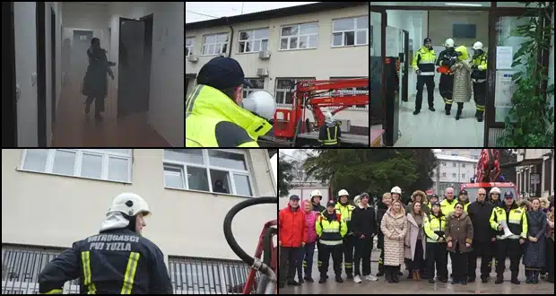 (VIDEO) Simulacija vježbe spašavanja u zgradi Centra za socijalni rad Tuzla | .