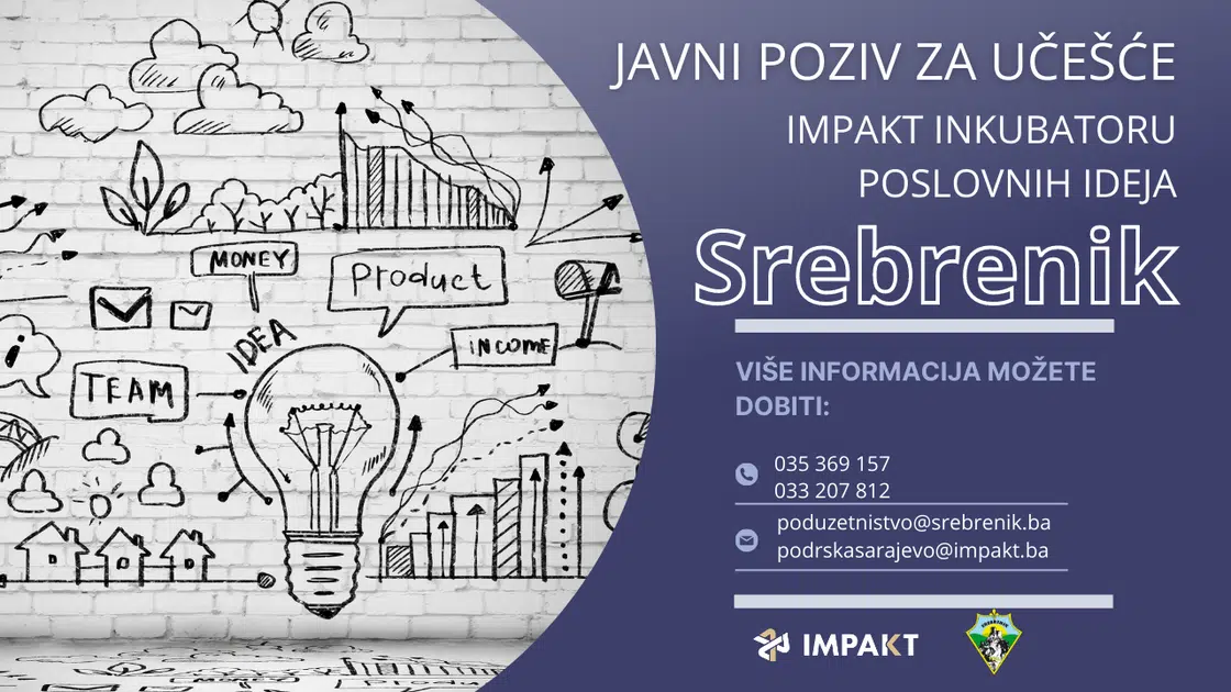 Javni poziv za učešće u Impakt inkubatoru poslovnih ideja