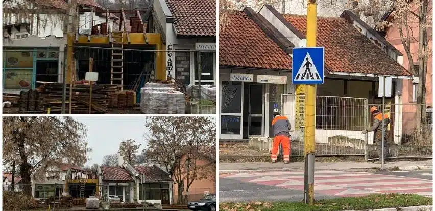 Počelo rušenje poslovnih objekata tuzlanskoj Rudarskoj ulici, gradi se novi objekat