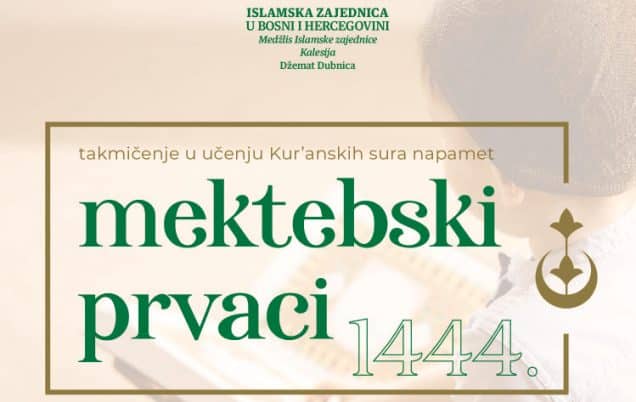 miz kalesija: 11. februara takmičenje u učenju kur’anskih sura napamet “mektebski prvaci 2023.”