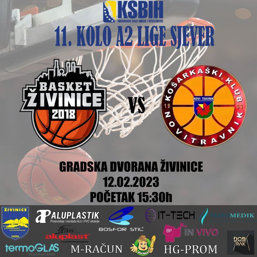 košarka:kk basket u nedjelju protiv kk novi travnik