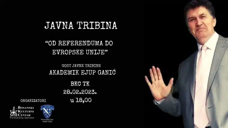 BKC TK:Tribina sa akademikom Ganićem