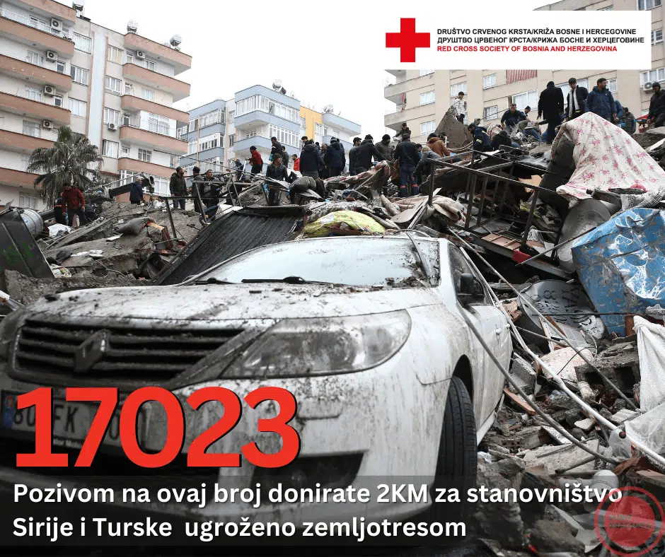 Pokrenuta akcija prikupljanja sredstava za stradalo stanovništvo u Turskoj i Siriji – .