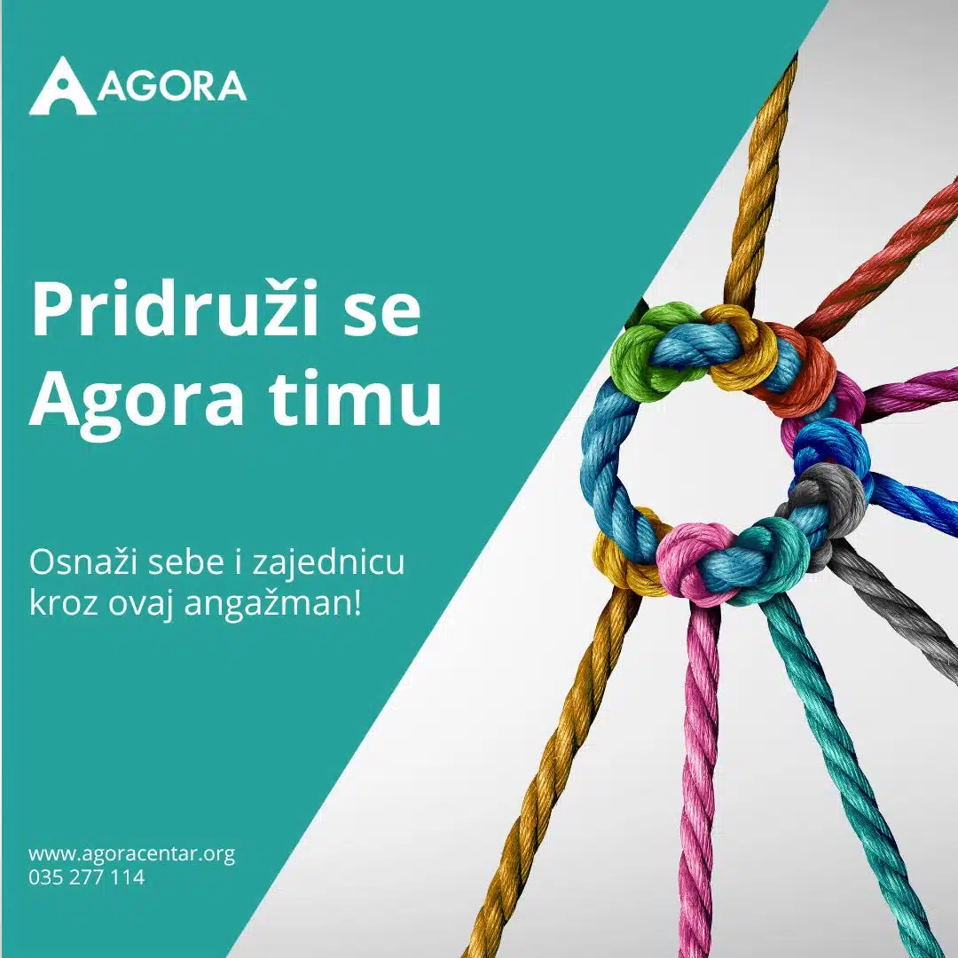 Otvoren poziv za volontiranje u edukativnom programu Agora centra |