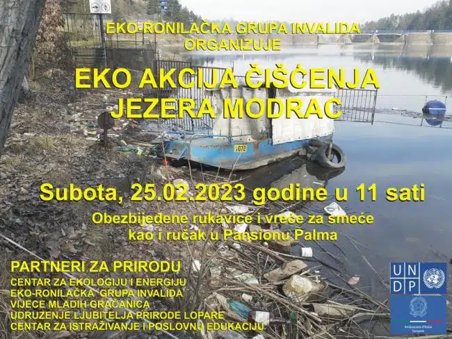 Svi zainteresovani mogu učestvovati: Najava akcije čišćenja obale jezera Modrac |