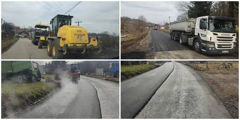 (FOTO) Završni radovi na sanaciji puta u Ljepunicama |