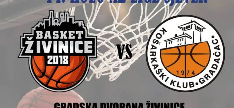 Košarka:Basket u nedjelju domaćin Gradačcu