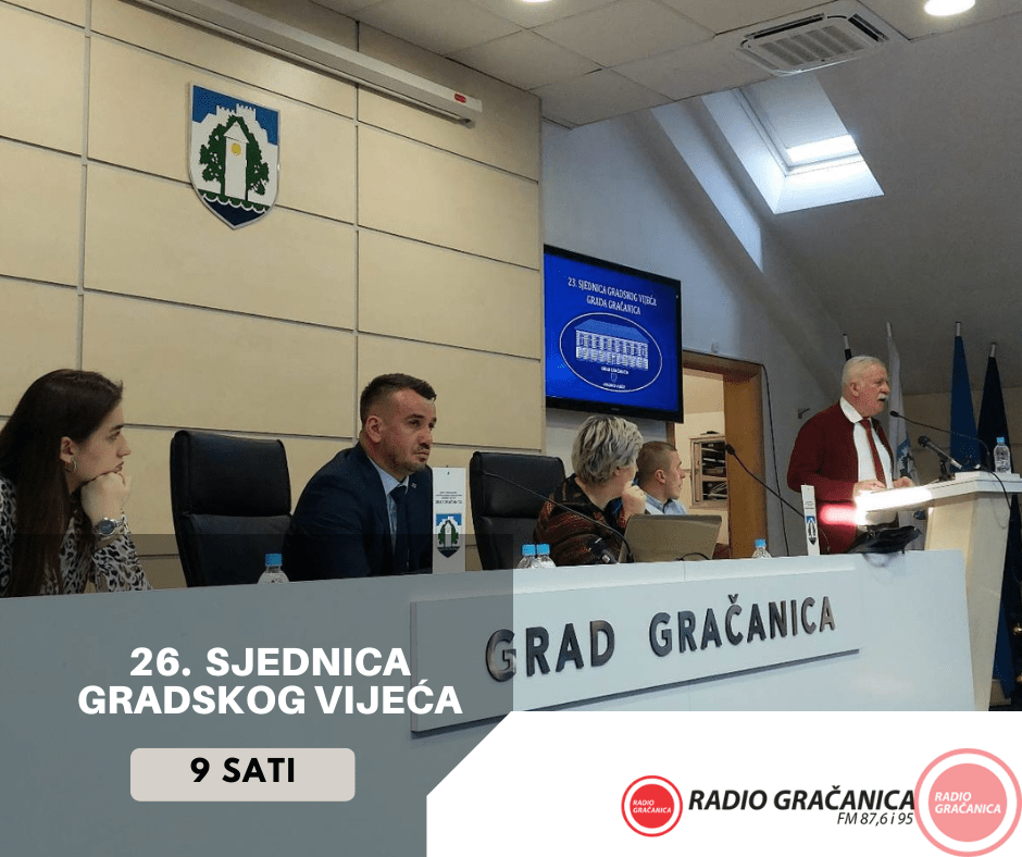 U srijedu 26. sjednica Gradskog vijeća  –