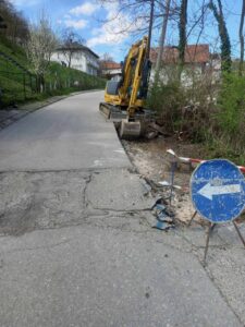 Tuzla: Počeli radovi na sanaciji dijela ulice Kozlovačke čete u MZ Centar