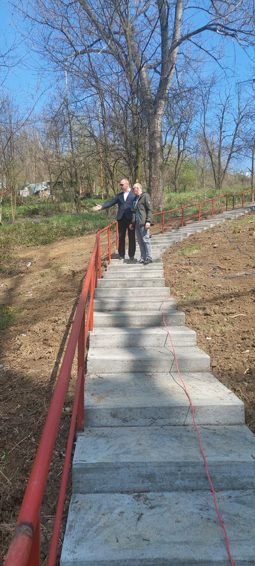 U toku radovi na sanaciji stepeništa u kompleksu Slana Banja u Tuzli