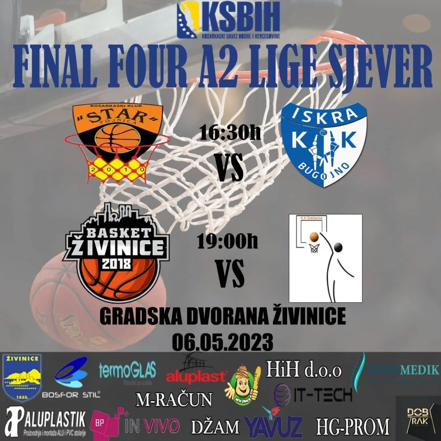 Košarka:U subotu i nedjelju Final Four