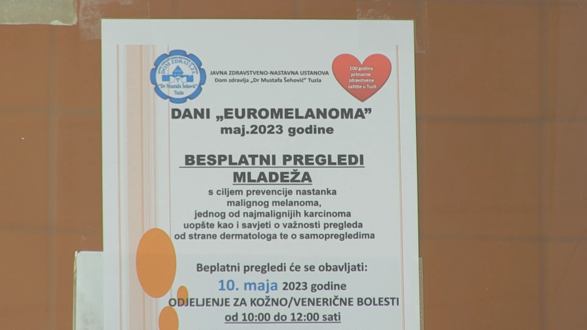 (VIDEO) U Domu zdravlja Tuzla danas i sutra besplatni pregledi mladeža |