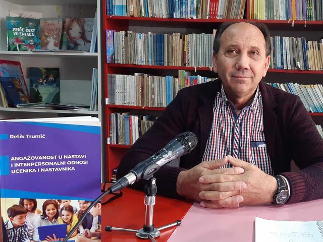 Dr.sci. Refik Trumić u petak promovira knjigu ” Angažovanost učenika i nastavnika u nastavi i interpersonalni odnosi”