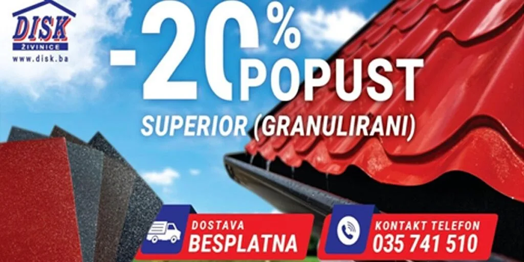 DISK Doo:Najveći daju najviše,nevjerovatan popust od čak 20%