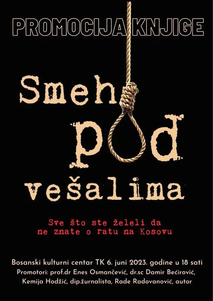 BKC TK:Promocija knjige Smeh pod vešalima 6.juna