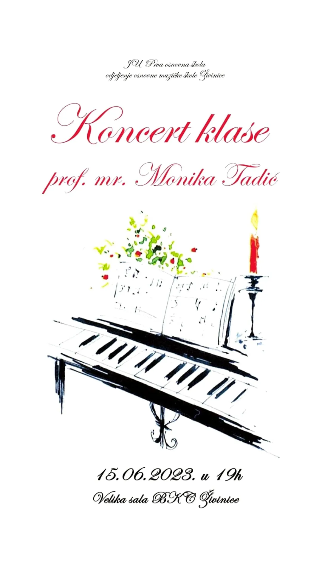 Koncert klase Prof. mr. Monika Tadić