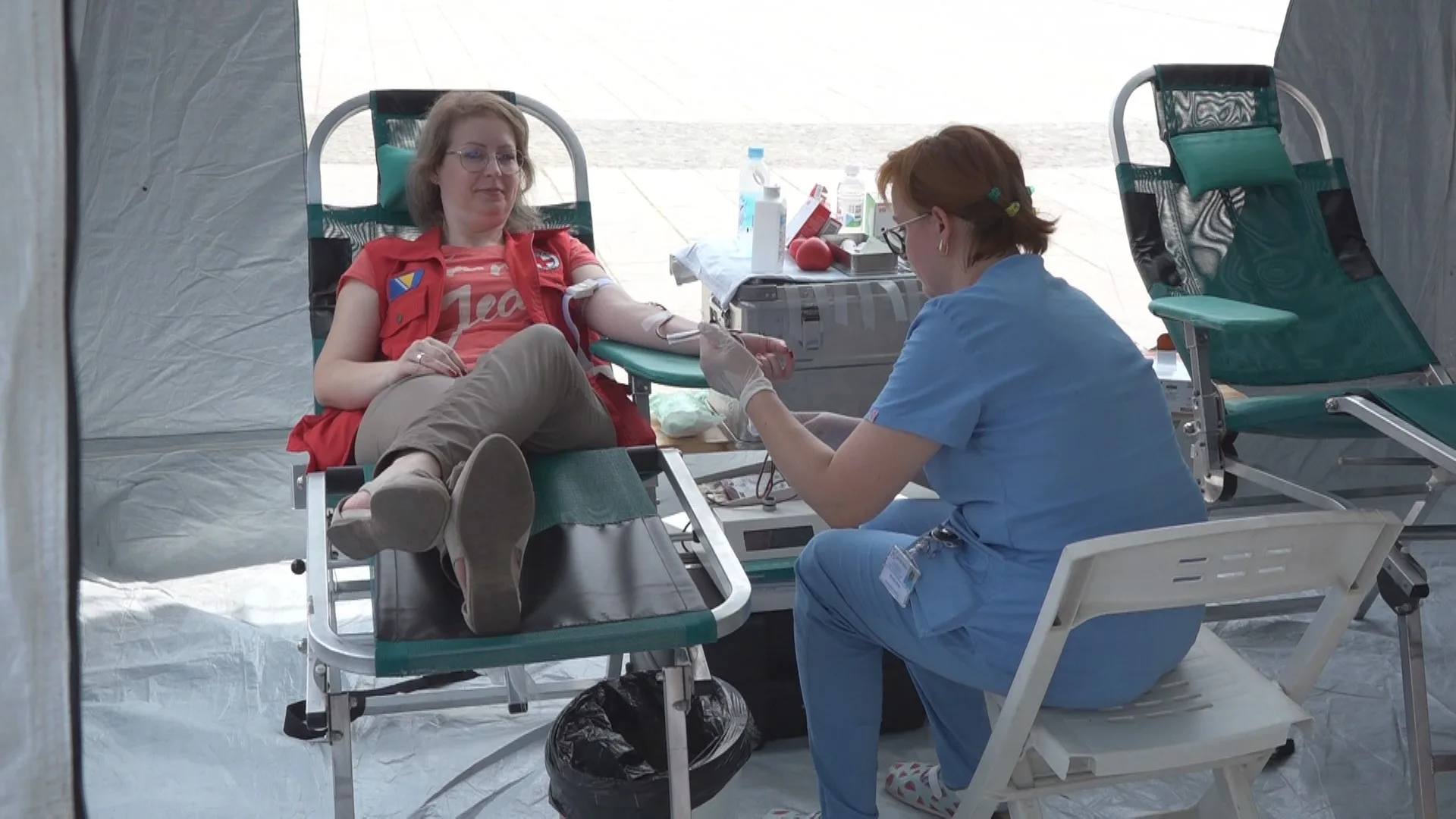 (Video) Na Trgu slobode organizovana javna akcija darivanja krvi |