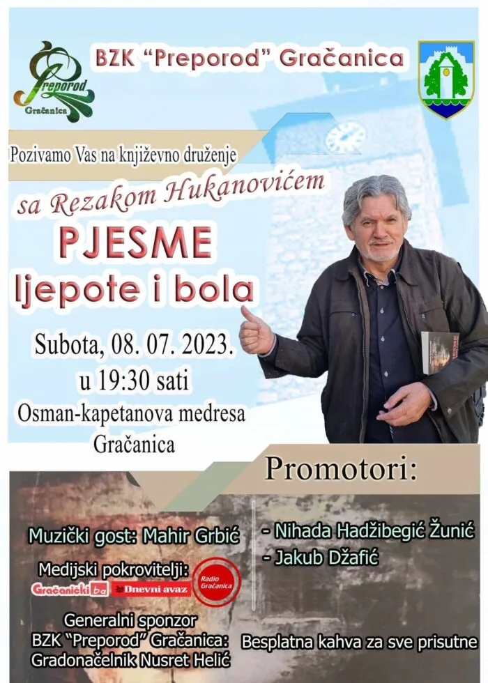 Književno druženje sa Rezakom Hukanovićem