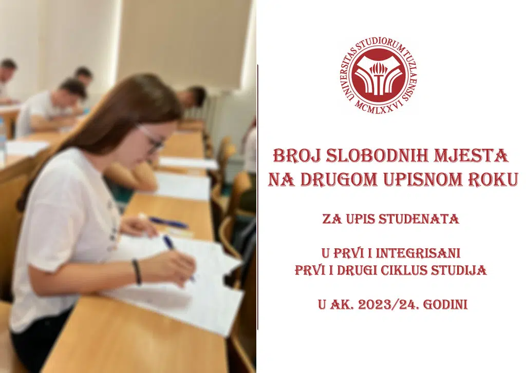 Univerzitet u Tuzli organizuje drugi upisni rok